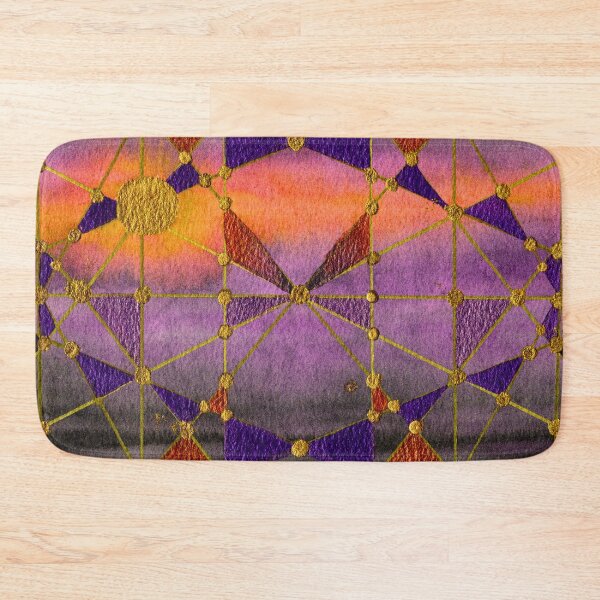 Item preview, Celestial Geometry in Purple and Gold designed and sold by ArithraStudio.