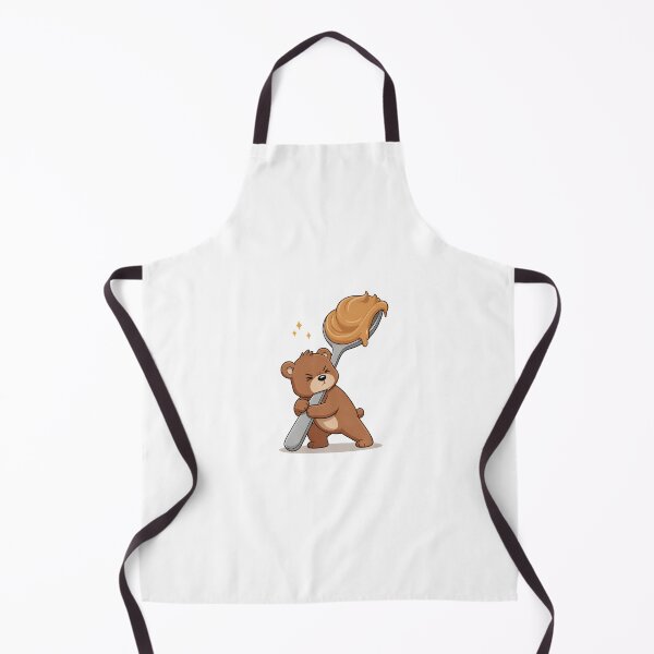 Item preview, Funny Bear With a Giant Peanut Butter Spoon designed and sold by Catchy-Couture.