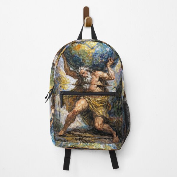 Item preview, Atlas Holding the Sky – Greek Mythology Painting designed and sold by GalleryKauffeld.