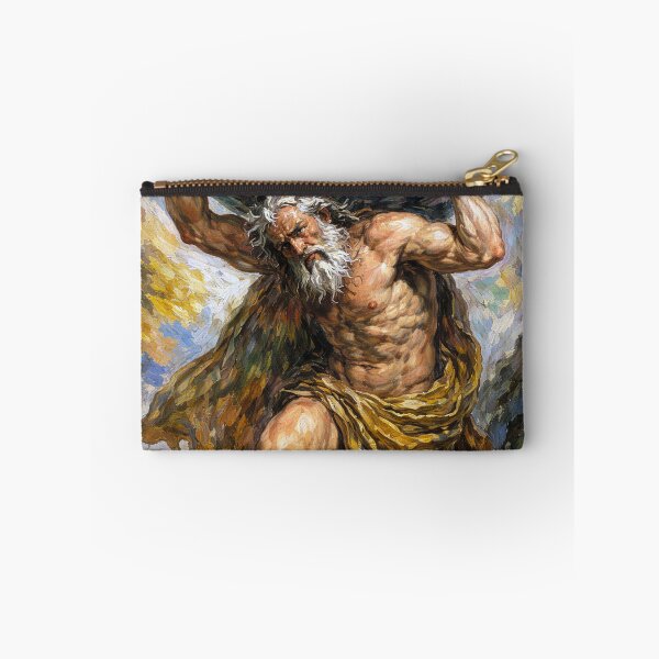 Item preview, Atlas Holding the Sky – Greek Mythology Painting designed and sold by GalleryKauffeld.