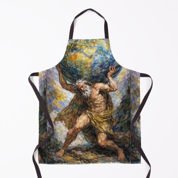 Item preview, Atlas Holding the Sky – Greek Mythology Painting designed and sold by GalleryKauffeld.