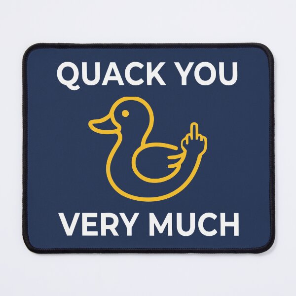 Item preview, Quack You Very Much Funny Duck Middle Finger designed and sold by Amir Faysal.