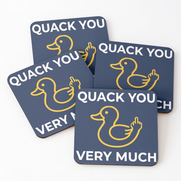Item preview, Quack You Very Much Funny Duck Middle Finger designed and sold by Amir Faysal.