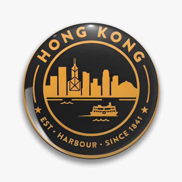 Item preview, Hong Kong Skyline Crest — Circular Badge Logo designed and sold by Shutter-Dragon.