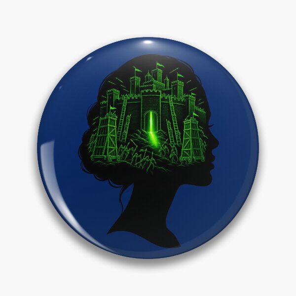 Item preview, Ninon de Lenclos Royal Citadel Siege Psychological Neon Art designed and sold by PERSPECTIVERED.