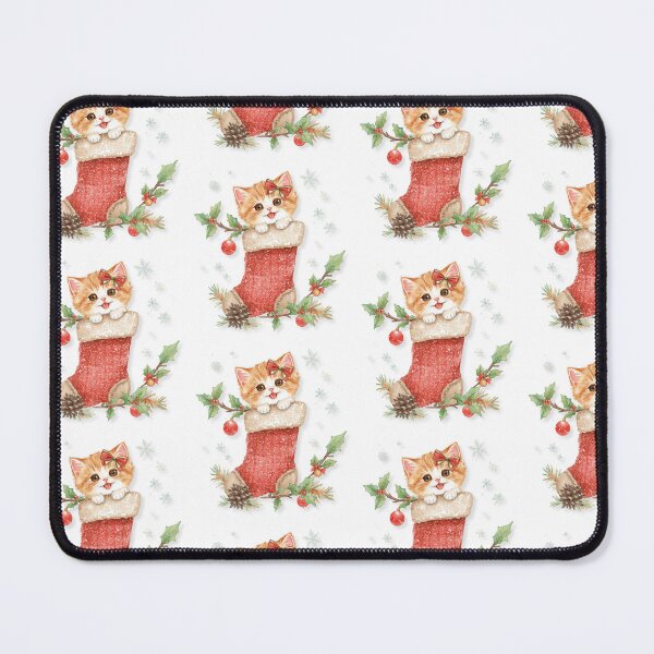 Item preview, Cute Christmas Cat in Stocking – Cozy Holiday Kitten Sticker designed and sold by Busybeesfinds.