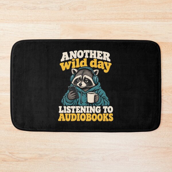 Item preview, Audiobooks Listener Cute Spoken Word Listening Audio Book Raccoon Another Wild Day Listening To Audiobooks designed and sold by clothesy7.