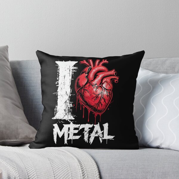 Item preview, Edgy I Love Metal Anatomical Heart Graphic T-Shirt - Music Collection  designed and sold by SubliHardDraws.