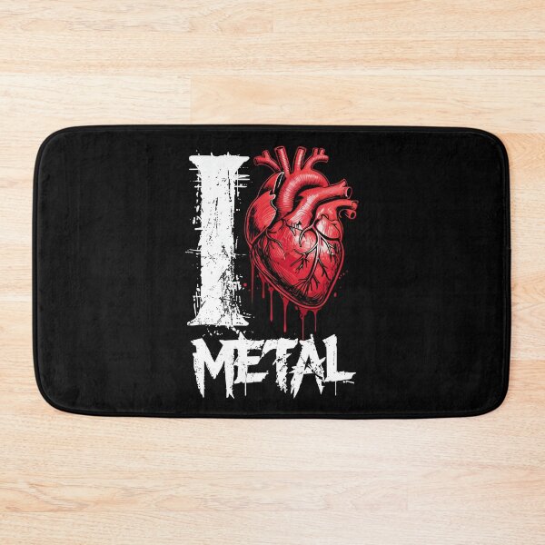 Item preview, Edgy I Love Metal Anatomical Heart Graphic T-Shirt - Music Collection  designed and sold by SubliHardDraws.