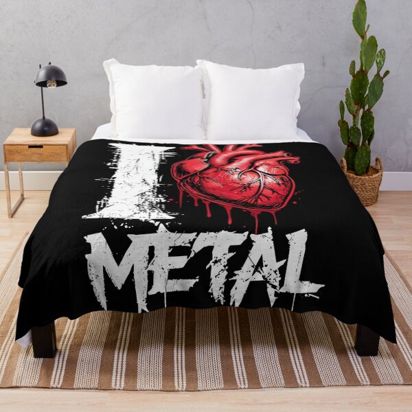 Item preview, Edgy I Love Metal Anatomical Heart Graphic T-Shirt - Music Collection designed and sold by SubliHardDraws.