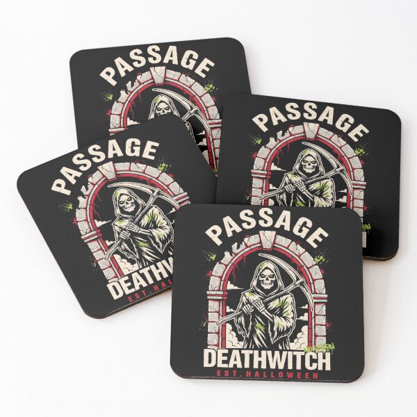 Item preview,  Deathwitch Passage T-Shirt | Grim Reaper Halloween Graphic Tee v10 designed and sold by DarylWelsh2024.