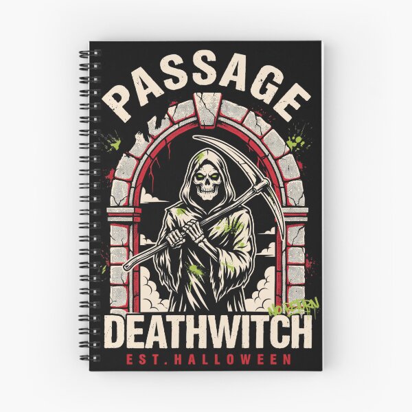 Item preview,  Deathwitch Passage T-Shirt | Grim Reaper Halloween Graphic Tee v10 designed and sold by DarylWelsh2024.