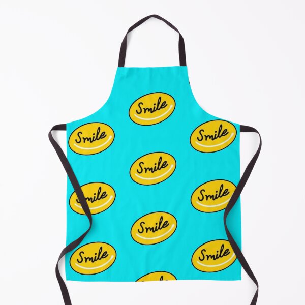 Item preview, Smile Yellow Oval Cursive Typography Sticker designed and sold by Scro-Ciob-Shop.