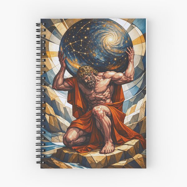 Item preview, Atlas Titan – Greek Mythology Painting designed and sold by GalleryKauffeld.