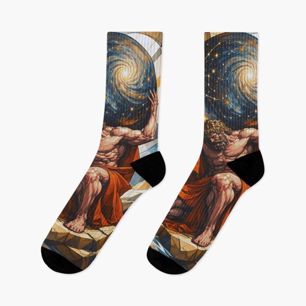 Item preview, Atlas Titan – Greek Mythology Painting designed and sold by GalleryKauffeld.