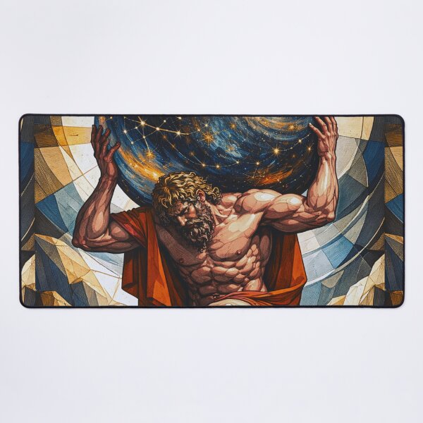 Item preview, Atlas Titan – Greek Mythology Painting designed and sold by GalleryKauffeld.
