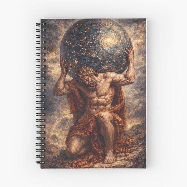 Item preview, Atlas the Titan – Ancient Greek Mythology Painting designed and sold by GalleryKauffeld.
