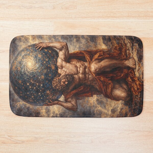 Item preview, Atlas the Titan – Ancient Greek Mythology Painting designed and sold by GalleryKauffeld.