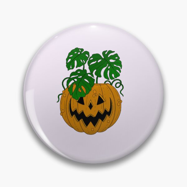Item preview, Jack O’ Lantern Monstera Planter – Spooky Plant Art designed and sold by DesgnsxGifts.