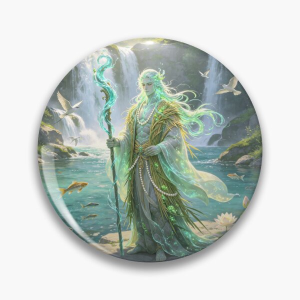 Item preview, Lord of the Living Waters designed and sold by mixoubraw.