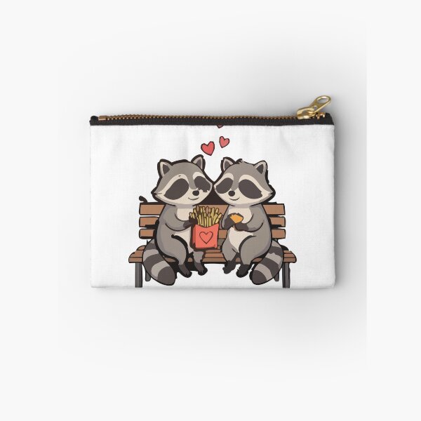 Item preview, Cute Raccoon Couple Romantic Date – Funny Trash Panda Love designed and sold by KMKDesignStudio.