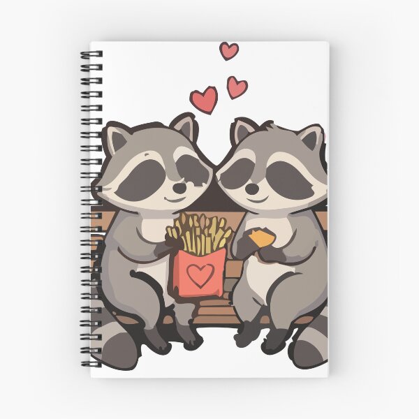 Item preview, Cute Raccoon Couple Romantic Date – Funny Trash Panda Love designed and sold by KMKDesignStudio.