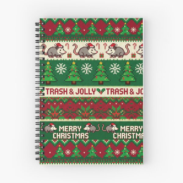 Item preview, Trash and Jolly Ugly Christmas Sweater Pattern designed and sold by KMKDesignStudio.