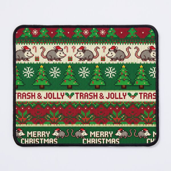 Item preview, Trash and Jolly Ugly Christmas Sweater Pattern designed and sold by KMKDesignStudio.
