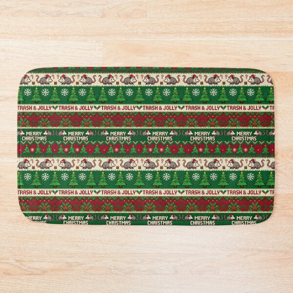 Item preview, Trash and Jolly Ugly Christmas Sweater Pattern designed and sold by KMKDesignStudio.