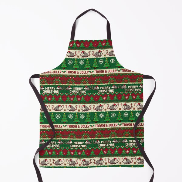 Item preview, Trash and Jolly Ugly Christmas Sweater Pattern designed and sold by KMKDesignStudio.