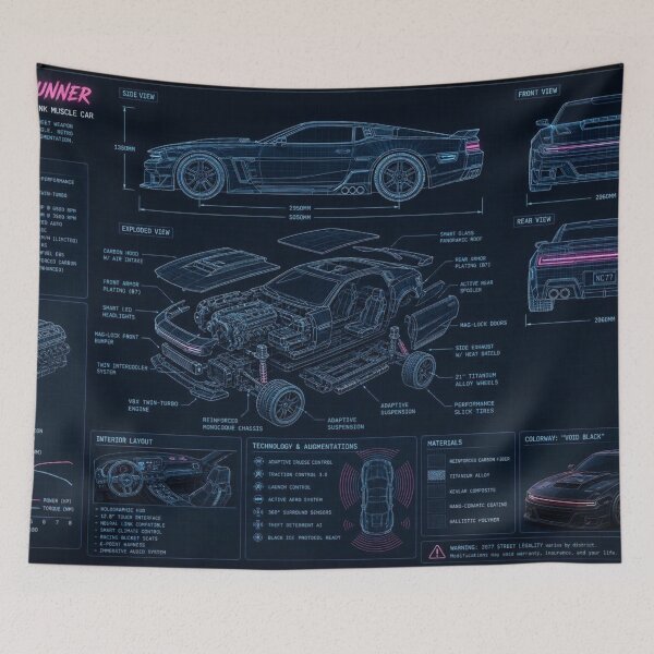 Item preview, Cyberpunk Blueprint designed and sold by The King's general goods.