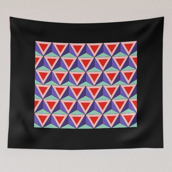 Item preview, Retro 3D Geometric Triangle Pattern designed and sold by Lonandie.