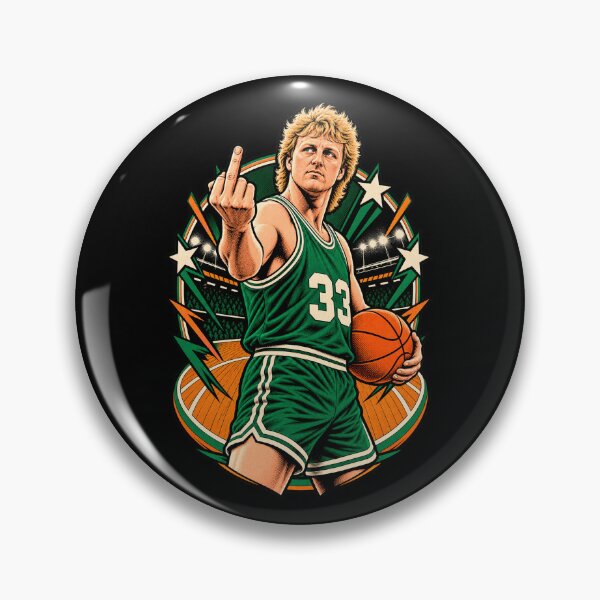 Item preview, Larry Bird – Retro Celtics Basketball designed and sold by Pandaburba.