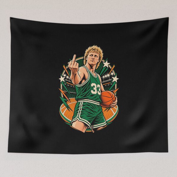 Item preview, Larry Bird – Retro Celtics Basketball designed and sold by Pandaburba.