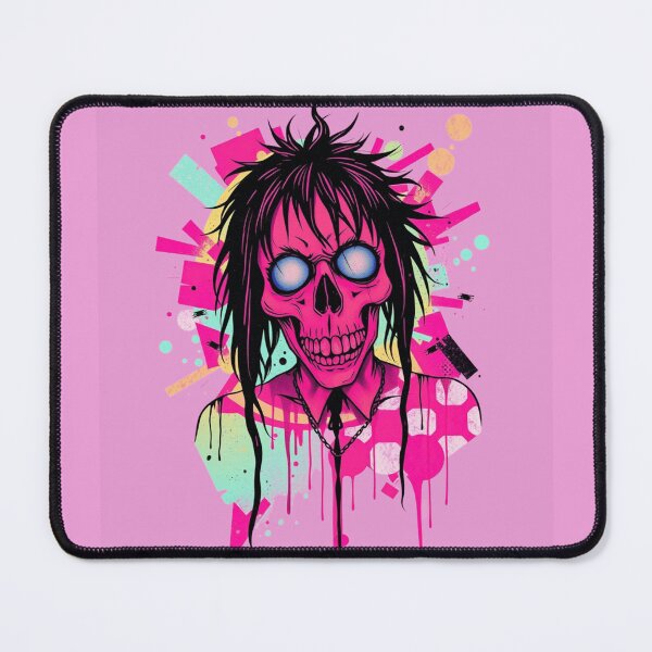 Item preview, Pink Pop Punk Skull Goth Grunge Emo Art designed and sold by ERODED SELF.