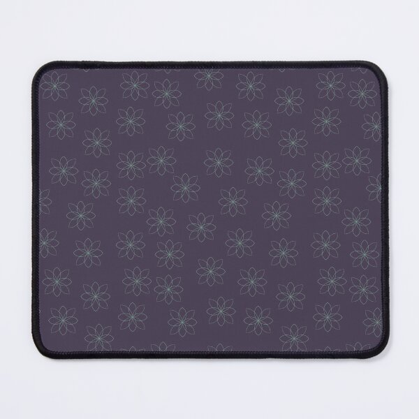 Item preview, Floral Line Art Pattern on Deep Purple designed and sold by GraceInNatureCo.