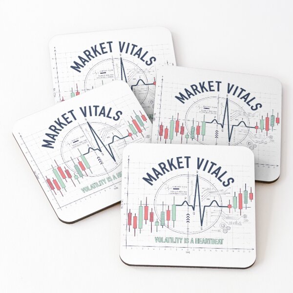 Item preview, Market Vitals Volatility Is A Heartbeat Trading EKG Graphic Tee designed and sold by KIDEnia.