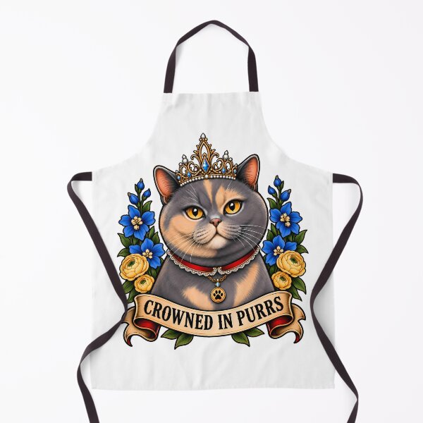 Item preview, Crowned In Purrs Royal Cat Tattoo designed and sold by Old's Cool Cat Studio.