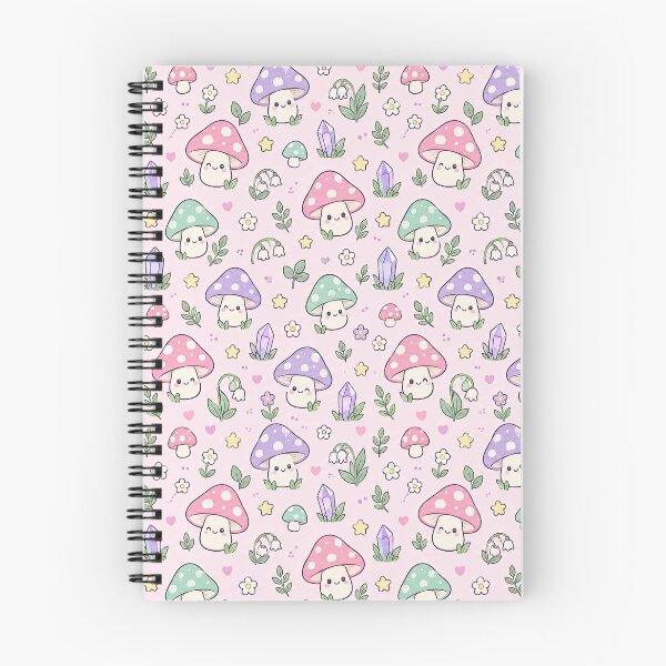 Item preview, Kawaii Enchanted Mushroom Pattern designed and sold by Soft Berry Studio.