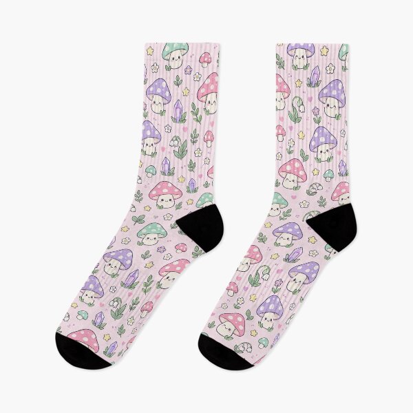 Artikelvorschau, Kawaii-Zauberpilzmuster entworfen und verkauft von Soft Berry Studio.
