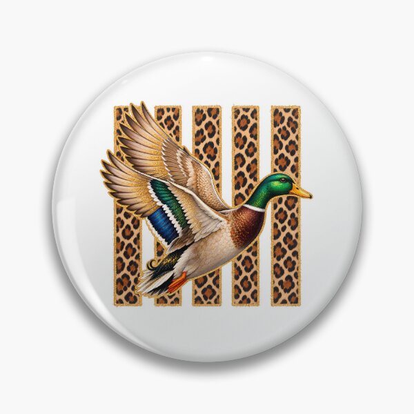 Item preview, Flying Mallard Duck - Hunting Vintage Leopard Camo Waterfowl Hunter Wildlife  designed and sold by Rtcraftani.