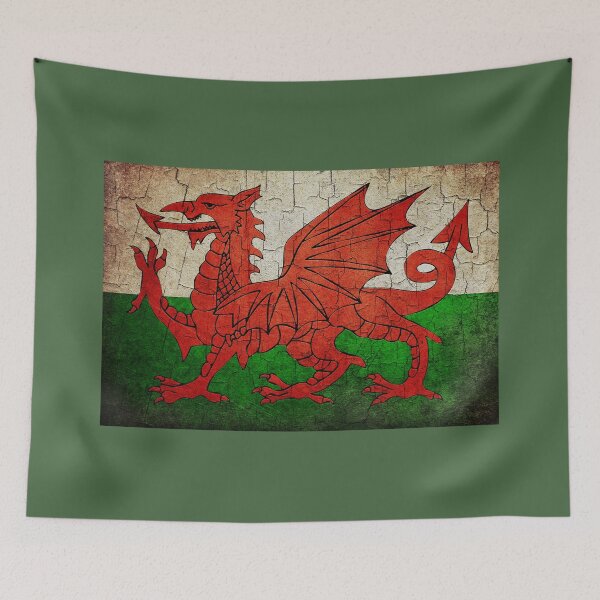 Item preview, Cracked Wales flag designed and sold by steveball.