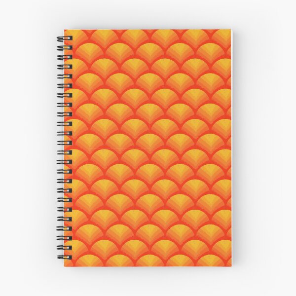 Item preview, Retro Warm Orange Scallop Pattern designed and sold by Lonandie.