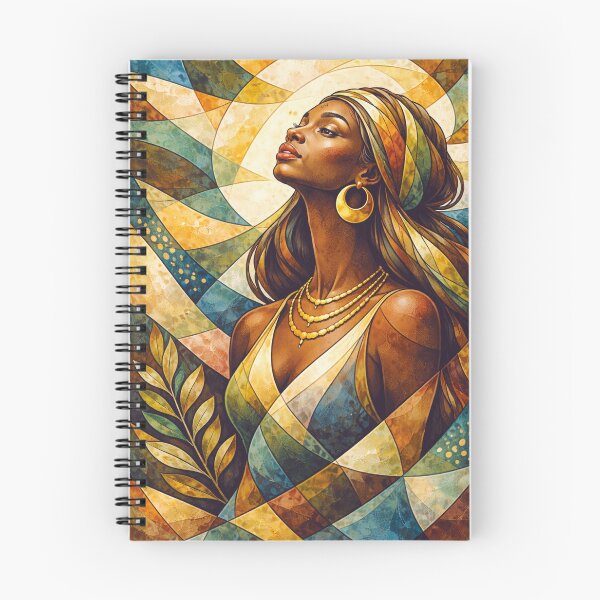 Item preview, A geometric illustration depicting a beautiful Black woman designed and sold by GalleryKauffeld.