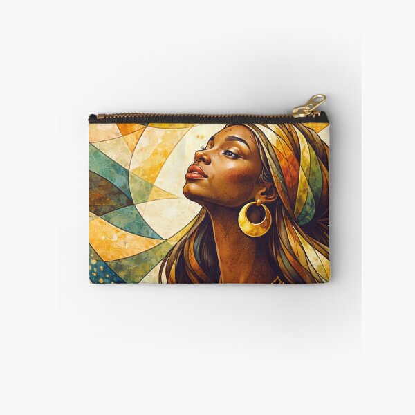 Item preview, A geometric illustration depicting a beautiful Black woman designed and sold by GalleryKauffeld.