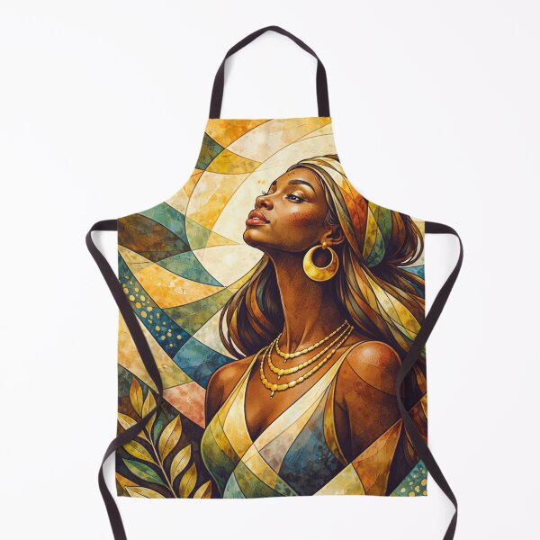 Item preview, A geometric illustration depicting a beautiful Black woman designed and sold by GalleryKauffeld.
