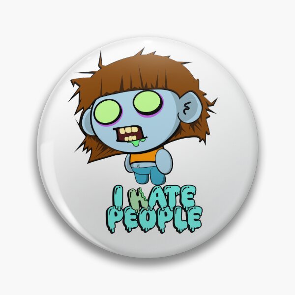 Item preview, I Hate People - Funny Zomblet Zombie designed and sold by SaltyEyeball.