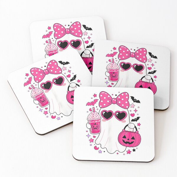 Item preview, Pink Halloween Ghost Pumpkin Coffee Spooky Women Girls designed and sold by Rahamkshop.