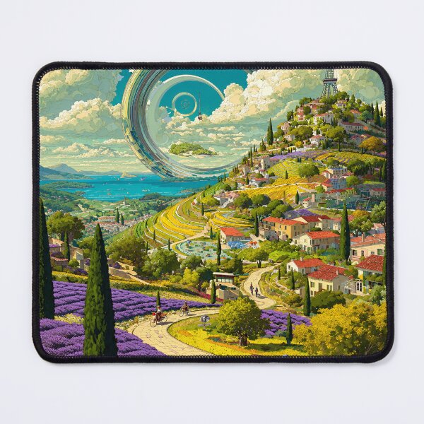 Item preview, Futuristic Provence – Lavender Fields, Mediterranean Village & Sci-Fi Rings designed and sold by IRON SIREN.