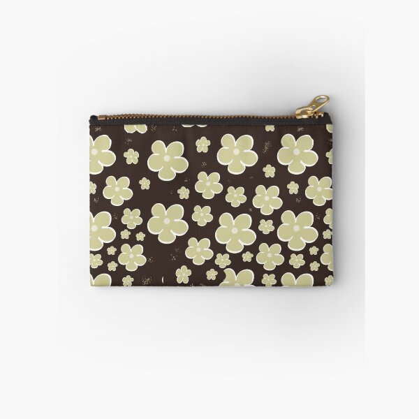 Aperçu de l'œuvre Scandi Espresso Brown Daisy Mid Century Retro Pattern créée et vendue par CaramelCo.